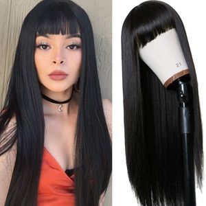 Long Straight Remy Hair Wig
